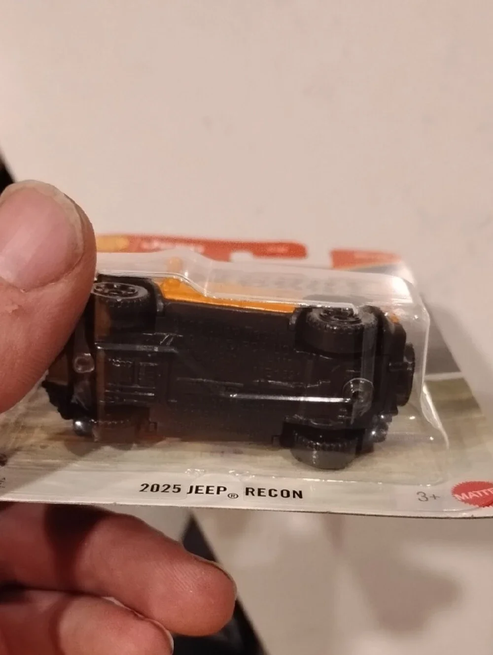 Mattel Matchbox 2025 Jeep Recon Toy Car - Orange and Black